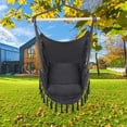 thumbnail image 6 of Pillow Tassel Hanging Chair Gray, 6 of 12