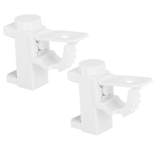 Fugacal Support de Tige de Rideau, Support de Poteau de Tige de Rideau Organisateur de Cintre de Suspension Polyvalent de Pince de Tige 1KG-2.5KG Capacité de Charge, Pince de Support de Tige