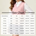 thumbnail image 3 of XRoczxe Kids V‑Neck Knit Vest, Unisex Boys Girls Solid‑Color Sleeveless Sweater Vest, Preppy School Casual Layering Tank Top, 3 of 8