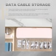 thumbnail image 4 of Caja de almacenamiento de cordón Multi-rejilla Data Cable Organizador de carga Caja de almacenamiento de cable para el hogar, 4 of 6