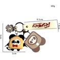 thumbnail image 2 of Yazoeia Key Chain 2 Pcs Pvc Cute Panda Toast Doll Keychain Backpack Handbag Key Chain CJC912-200008, 2 of 3
