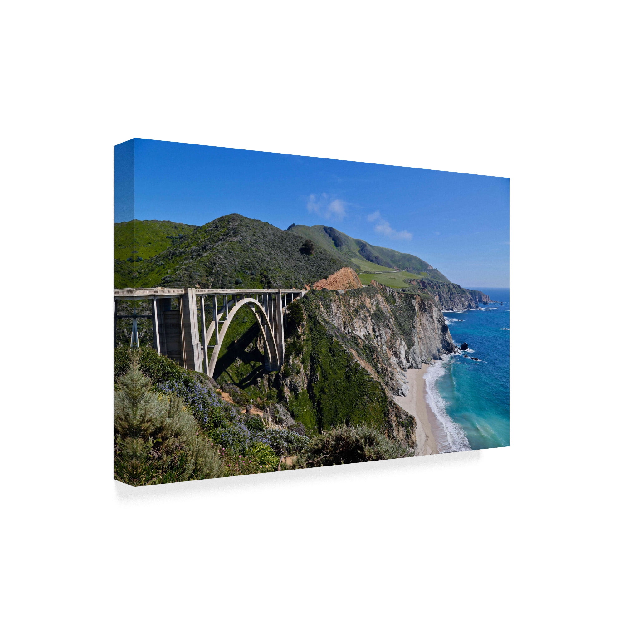 Trademark Fine Art 'Bixby Bridge' Canvas Art by American School
