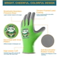 thumbnail image 5 of COOLJOB 3 Pairs Kids Gardening Gloves for Little kid Age 3-5, Children Toddlers Boys Grippy Rubber Coated Work Gloves, Red & Green & Blue, Small Size S, 5 of 5