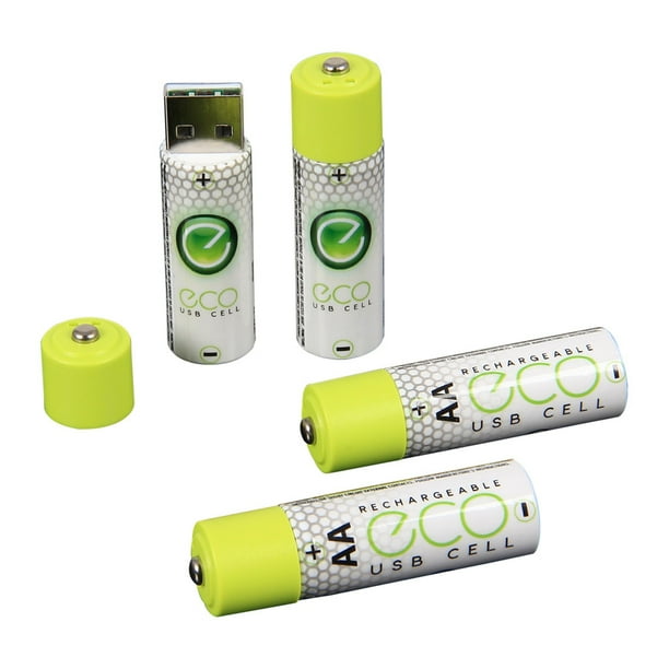 4 pcs AA USB Rechargeable Battery Lithium Batteries 1.5V USBcell