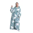 thumbnail image 2 of Sudadera con capucha para persona perezosa, ropa deportiva ultragrande, gruesa, cálida, resistente al frío, estilo largo, 2 of 5