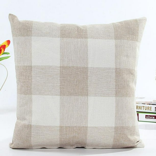 Square Lattice Pillow Case Cushion Cover Sofa Bed Home Decor Walmart Com Walmart Com
