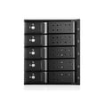 thumbnail image 1 of iStarUSA Group  3 x 5.25 in. to 5 x 3.5 in. Trayless 12Gbs HDD Hot-Swap Rack - Black, 1 of 1