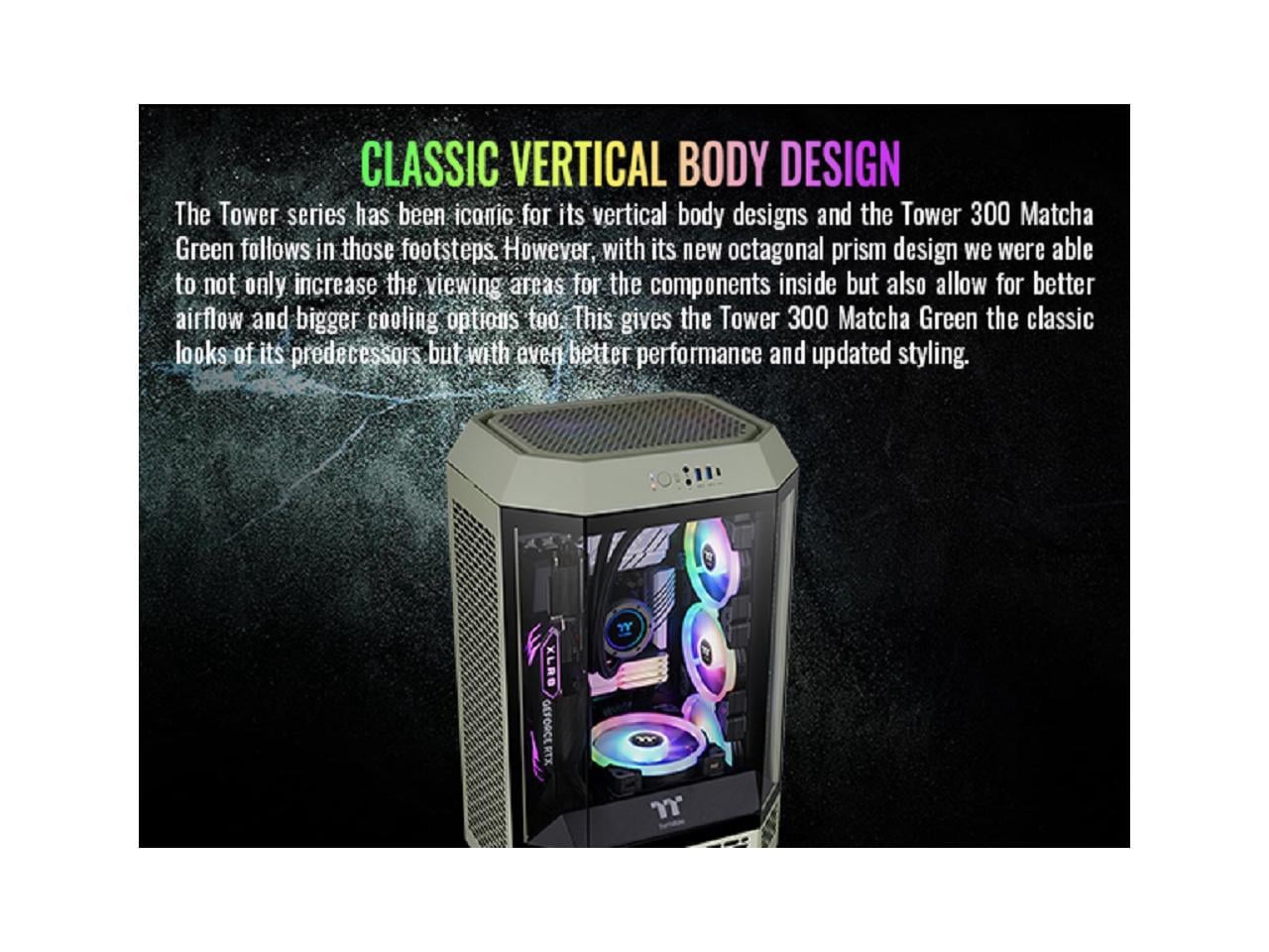 Thermaltake The Tower Computer Case, Matcha Green