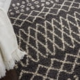 thumbnail image 6 of Nourison Moroccan Shag Boho Charcoal 3'11" x 6'7" Area Rug, (4' x 7'), 6 of 9