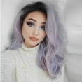 thumbnail image 4 of DOPI Human Hair Wigs For Women Girls Long Curly Wigs for or Charming Daily Cosplay Use Party Full Multi-Color wig, 4 of 5