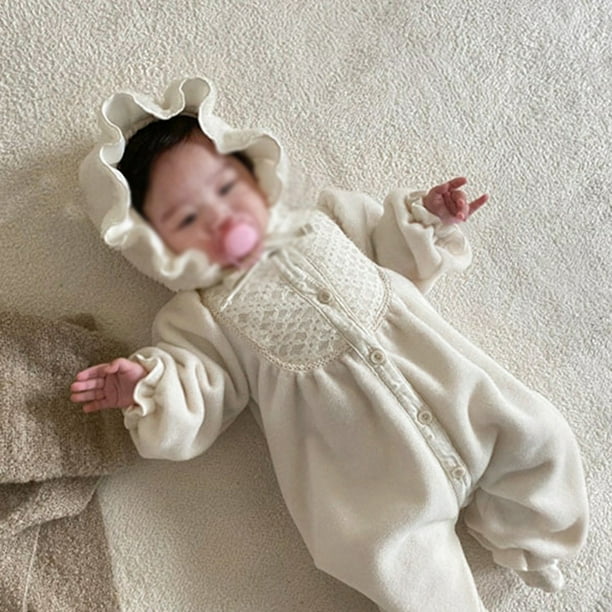 Bebe Recien Nacido Ninas Mameluco Otono Traje De Manga Larga Mono Ropa De Invierno Para Sesion De Fotos Walmart en linea