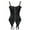 Black-3, variant on VASLANDA Womens Sexy PU Steampunk Corset Faux Leather Buckle Zipper Bustier Top Plus Size
