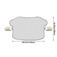 thumbnail image 3 of Car Windshield Snow Cover, Ice Frost Protection, All Weather Use, With Side Mirrors Protector, Windproof, Antitheft Design, Easy Installation, For Vehicles, SUVs, 3 of 6
