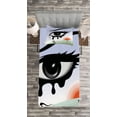 thumbnail image 3 of Ambesonne Eye Quilted Bedspread Set 2 Pcs, Surreal Avant Garde Art, Twin Size, Multicolor, 3 of 3
