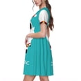 thumbnail image 5 of Vsdgher Cute Santa Claus for Womens Summer 2025 Casual Midi Maxi Dresses Lightweight Short Sleeve Round Neck Beach Dress -Medium, 5 of 7