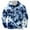 Dark Blue, variant on Men Hoodie Fall Loose Lightweight Tie Dye Print Long Sleeve Drawstring Hoodie with Pocket Athleisure Oversized Sweatshirt