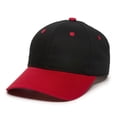 thumbnail image 4 of Outdoor Cap GL-271 Mid to Low Profile Basic Cotton Twill-black/red-Youth, 4 of 8