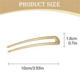thumbnail image 3 of Bradem French Hair Pins&nbsp;- 5.5 Inch Large U-Shaped, Hair Fork Sticks for Buns, Thick/Long Hair (Women & Girls), 3 of 8