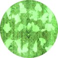 thumbnail image 1 of Ahgly Company Indoor Round Abstract Green Modern Area Rugs, 5' Round, 1 of 4