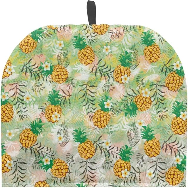 Kawaii Pineapple Tea Pot Cover Coffee Pot Insulated Kettle Cover Keep Warm Both Durable with Drawstring Sides Can Be Used Tea Cosy for Home Kitchen Decor with Insulated Pads to Warm Up