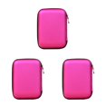 thumbnail image 4 of maskred 2.5 Sacoche Portable pour Disque Dur Externe avec Fermeture Éclair, Pochette pour Disque Dur, Protection Adaptée, Rouge rose 3Set, 4 of 6