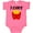 Hot Pink, variant on Inktastic Fry Lover I Love French Fries Boys or Girls Baby Bodysuit