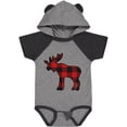 thumbnail image 3 of Inktastic Moose Silhouette Plaid Boys or Girls Baby Bodysuit, 3 of 5