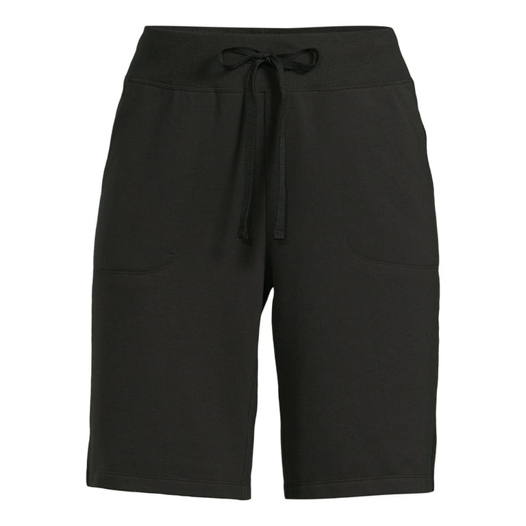 Athletic Works Women's and Women's Plus French Terry Cloth Bermuda Shorts, Sizes XS-4X Athletic Works Women's and Women's Plus French Terry Cloth Bermuda Shorts, Sizes XS-4X