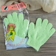 thumbnail image 2 of 5PCS Exfoliating Shower Gloves for Spa Bath - Acrylic Fiber Body Scrubber and Loofah,Foam Resistant Massage Cleaning Gloves for Skin Exfoliation and Circulation Stimulation,Polyester Material Green, 2 of 3