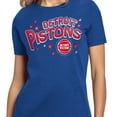 thumbnail image 3 of Women's Starter Blue Detroit Pistons Fireworks T-Shirt, 3 of 3