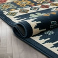 thumbnail image 5 of Well Woven Tulsa Ravia Southwestern Tribal Aztec Bohemian Blue 2'3" x 7'3" Runner Area Rug, 5 of 7