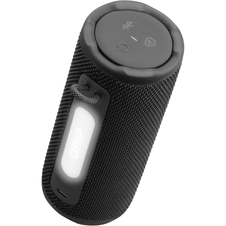 JBL Grip - Compact Bluetooth speaker with bold JBL Pro Sound and ambient light - Black