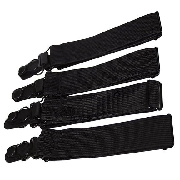 MOA Adjustable 14" x 1" Classic Military Shirt Stays - 4 Pack