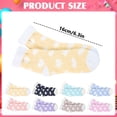 thumbnail image 3 of BESEW7 Warm Grippy Fuzzy Slipper Socks for Women, Soft Cozy Microfiber Heart Thick Sleep Socks for Home Sleep Lounge Travel Work Daily Wear A, 3 of 7