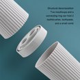 thumbnail image 4 of Monstrate Taza de plástico respetuosa con el medio ambiente y duradera, ligera, PP, cepillo de desmontable, para llevar, ahorro de Juegos de accesorios de baño azul oscuro, 4 of 6