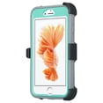 thumbnail image 2 of Apple iPhone 7 Case, Triple Protection 3-in-1 [Built in Screen Protector] Heavy Duty Holster Shell Combo Case Cover for iPhone 7 - Teal, 2 of 3