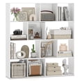 thumbnail image 1 of Gymax Open Shelf Bookcase w/12 Storage Compartments 2 Anti-Tip Kits for Living Room, 1 of 10
