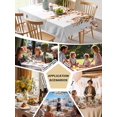 thumbnail image 5 of Orange Eucalyptus Table Cloth, Waterproof Tablecloth for Square Tables, Fall Weeping Botanical Leaf Watercolor Reusable Washable Fabric Table Cover for Restaurant Kitchen Dining Tables 54"x54", 5 of 9