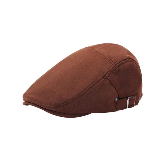 Sombrero de para hombre, gorra plana, calentador de cabeza, informal, clásico, a la moda, gorra de hiedra, sombrilla, sombrero de vendedor de Marrón Sunnimix Sombrero de boina para hombre