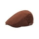 thumbnail image 1 of Boina de taxista ajustable de 55 a 59 cm, gorra clásica tipo Ivy, gorra de vendedor de periódicos, plana para hombre Marrón, 1 of 9