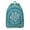 Blue-green-28, variant on Funny Llama Face Print Laptop Backpack for Students, Spacious and Waterproof School Bag with Cute Cartoon Design