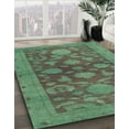 thumbnail image 2 of Ahgly Company Indoor Square Abstract Sea Green Abstract Area Rugs, 7' Square, 2 of 6