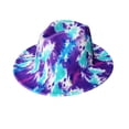 thumbnail image 3 of kaondbfi Summer Outdoor Travel Essentials Accessories Baseball Caps for Women and Men Tie-Dye Printed Hat Wide Jazz Hat Tie-Dye Hat for Party Clothings, 3 of 3