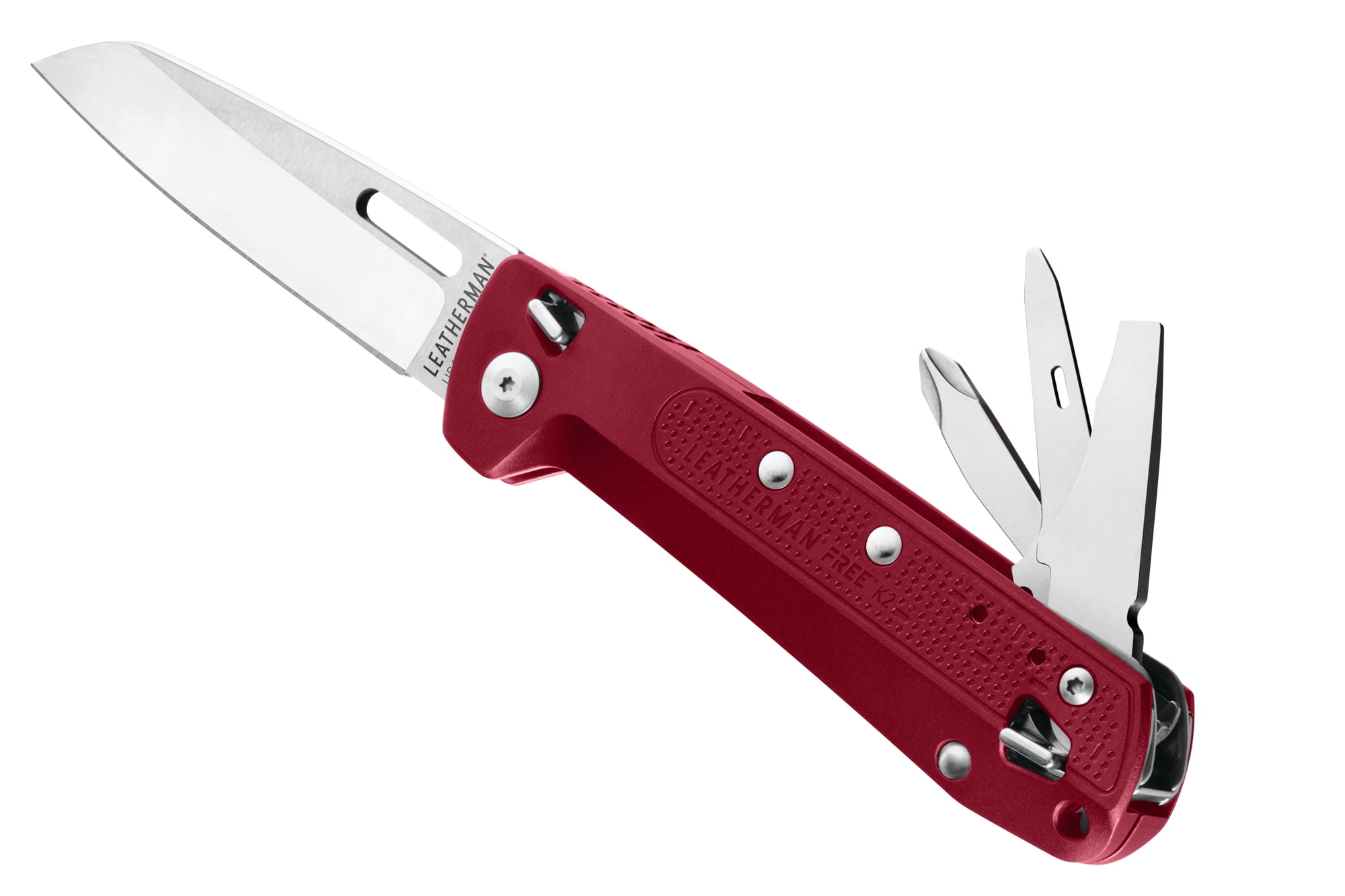 Details about   LEATHERMAN Free K2X Multi-Tool and EDC Pocket Knife Aluminum Body Silver 