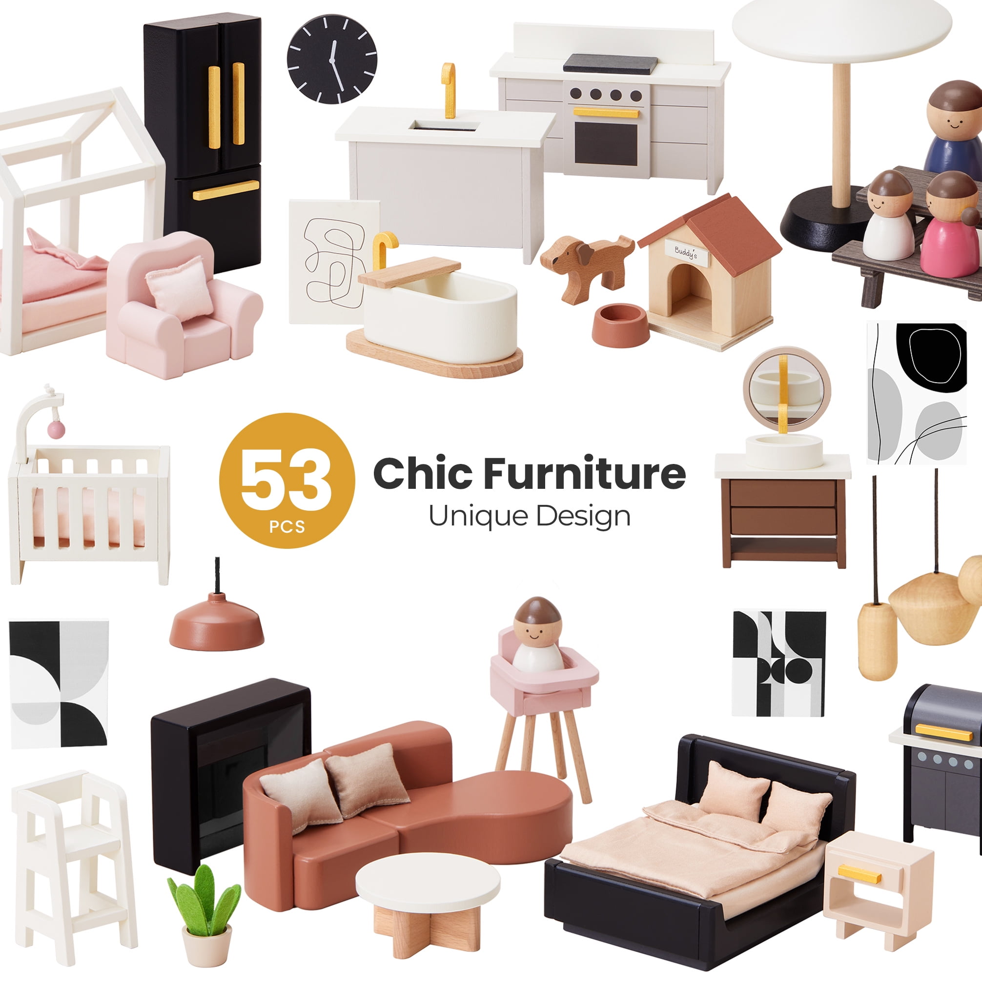 Tiny Land® Modern Family Dollhouse