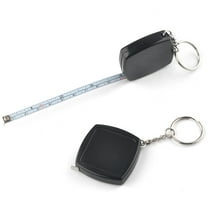 npkgvia Tape Measure,Measuring Tape,Portable Multifunctional Black Square Male 2M/6Ft With Keychain Extendable Reducing Steel Ruler,Sewing Supplies,Tools,Clearance