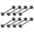 thumbnail image 1 of Unique Bargains 8Pack Metal Bag Strap Connect Buckles,32x42mm Purse Screw Fixing Rivets (Metallic Black), 1 of 7