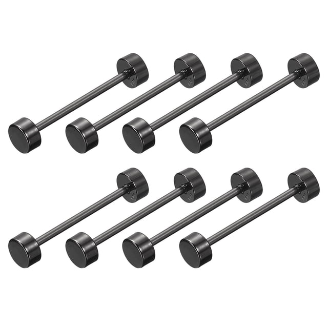 Unique Bargains 8Pack Metal Bag Strap Connect Buckles,32x42mm Purse Screw Fixing Rivets (Metallic Black)