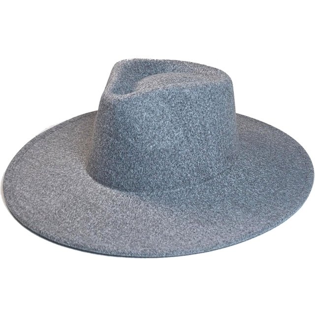 VERVE 8 Wide Brim Vegan Felt Rancher Hat - Women, Men, and Kids Fedora Style with Adjustable Inner Drawstring