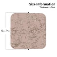 thumbnail image 2 of Zufioo Rose Gold Marble Texture Print Leather Coaster Set, Decorative PVC Coasters 4-pack - Scald and Stain-resistant, Suitable for Home, Cafes, Restaurants-Square, 2 of 6